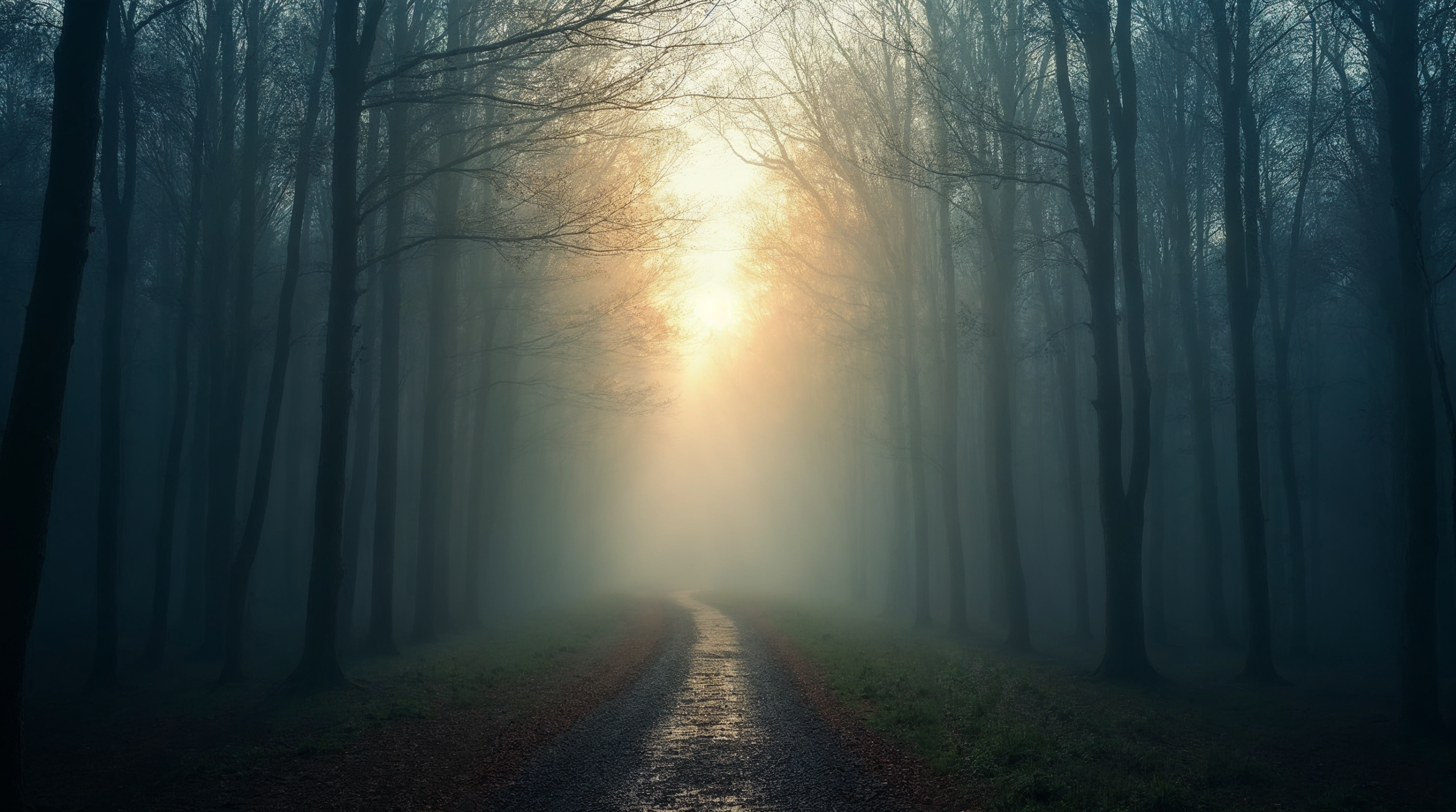 Floresta com dois caminhos divergentes — um em luz dourada, outro em sombra fria — representando a escolha moral central do livro de C.S. Lewis