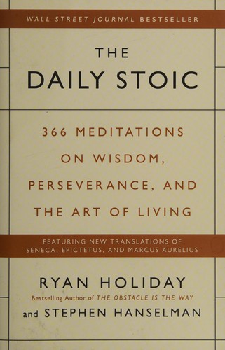Capa do livro Diário Estoico, de Ryan Holiday e Stephen Hanselman
