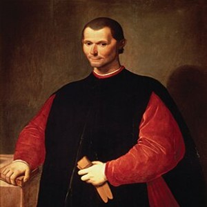 Retrato de Nicolau Maquiavel, pintura de Santi di Tito, século XVI